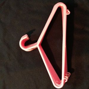 20 Baby Pink Hangers Hanging Hook Style Plastic